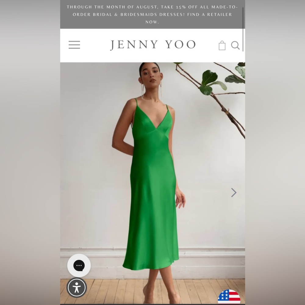 Jenny Yoo Bellini satin dress size 12